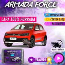 Capa Cobrir Carro GOL RALLYE 100% Forrada Armada Force 100% Impermeável Forro Total Protege Sol Chuva Poeira Lona Proteção Automotiva Hatch e Sedan