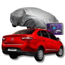 Capa Cobrir Carro Grand Siena Impermeável Com Forro Central Capa Cobrir Carro Grand Siena Impermeável Com Forro Central