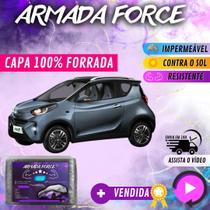 Capa Cobrir Carro ICAR 100% Forrada Armada Force 100% Impermeável Forro Total Protege Sol Chuva Poeira Lona Proteção Automotiva Hatch e Sedan