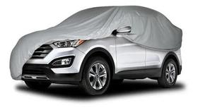 Capa Cobrir Carro Impermeável Cinza Gofrada Forro Total Gg