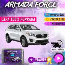 Capa Cobrir Carro KIA SORENTO 100% Forrada Armada Force 100% Impermeável Forro Total Protege Sol Chuva Poeira Lona Proteção Automotiva Hatch e Sedan