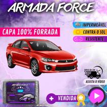 Capa Cobrir Carro LANCER 100% Forrada Armada Force 100% Impermeável Forro Total Protege Sol Chuva Poeira Lona Proteção Automotiva Hatch e Sedan