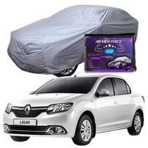 Capa Cobrir Carro LOGAN 100% Forrada Armada Force 100% Impermeável Forro Total Protege Sol Chuva Poeira Lona Proteção Automotiva Hatch e Sedan