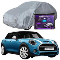 Capa Cobrir Carro MINI CABRIO 100% Forrada Armada Force 100% Impermeável Forro Total Protege Sol Chuva Poeira Lona Proteção Automotiva Hatch e Sedan