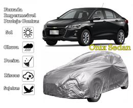 Capa Cobrir Carro Onix Sedan Forrada e 100% Impermeável Bezz Protege Sol e Chuva