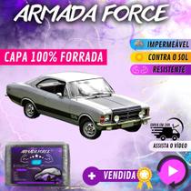 Capa Cobrir Carro OPALA 100% Forrada Armada Force 100% Impermeável Forro Total Protege Sol Chuva Poeira Lona Proteção Automotiva Hatch e Sedan