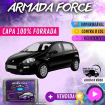 Capa Cobrir Carro PUNTO 100% Forrada Armada Force 100% Impermeável Forro Total Protege Sol Chuva Lona Proteção Automotiva