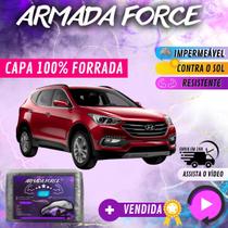 Capa Cobrir Carro SANTA FÉ 100% Forrada Armada Force 100% Impermeável Forro Total Protege Sol Chuva Poeira Lona Proteção Automotiva Hatch e Sedan Capa Cobrir Carro SANTA FÉ 100% Forrada Armada Force 100% Impermeável Forro Total Protege Sol Chuva Poeira Lona Proteção Automotiva Hatch e Sedan