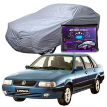 Capa Cobrir Carro SANTANA 100% Forrada Armada Force 100% Impermeável Forro Total Protege Sol Chuva Poeira Lona Proteção Automotiva Hatch e Sedan