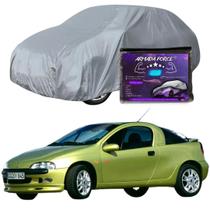 Capa Cobrir Carro TIGRA 100% Forrada Armada Force 100% Impermeável Forro Total Protege Sol Chuva Poeira Lona Proteção Automotiva Hatch e Sedan