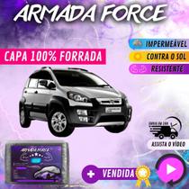Capa Cobrir FIAT IDEA Adventure 100% Forrada Armada Force 100% Impermeável Forro Total Protege Sol Chuva Poeira Lona Proteção Automotiva