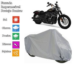 Capa cobrir moto Fat Bob 100% Impermeável Proteção Total Bezzter Capa cobrir moto Fat Bob 100% Impermeável Proteção Total Bezzter