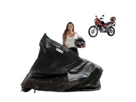 Capa Cobrir Moto Forrada Honda Nx400 Falcon com Baú Capa Cobrir Moto Forrada Honda Nx400 Falcon com Baú
