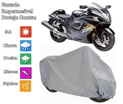Capa cobrir moto Hayabusa 100% Impermeável Proteção Total Bezzter Capa cobrir moto Hayabusa 100% Impermeável Proteção Total Bezzter