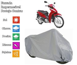 Capa Cobrir Moto Honda Biz 100 % Forrada e 100% Impermeável - BEZZTER