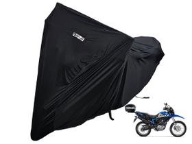 Capa Cobrir Moto Lycra Tecido Honda Bros NXR 160 com Baú