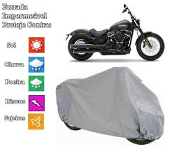 Capa cobrir moto Street Bob 100% Impermeável Proteção Total Bezzter