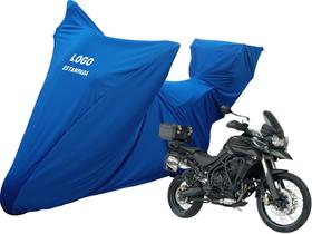 Capa Cobrir Moto Triumph Tiger 800 Bauleto Contra Risco Capa Cobrir Moto Triumph Tiger 800 Bauleto Contra Risco