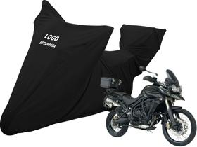 Capa Cobrir Moto Triumph Tiger 800 Bauleto Contra Risco Capa Cobrir Moto Triumph Tiger 800 Bauleto Contra Risco