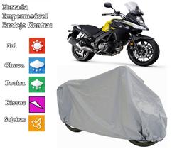 Capa cobrir moto V-Strom 650 100% Impermeável Proteção Total Bezzter