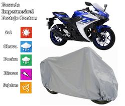Capa Cobrir Moto Yamaha YZF-R3 100 % Forrada e 100% Impermeável - Bezzter