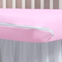 Capa Colchão Berço Malha Gel Lisa Zíper Conforto Proteção