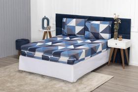 Capa Colchão Casal 25Cm + Fronha Protetor Zíper Malha