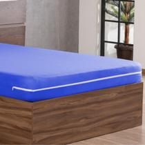 Capa Colchão Casal Solteiro Box Em Malha Zíper Estilo E