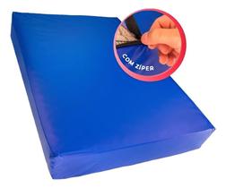 Capa Colchão Casal Zíper Impermeável Hospitala Azul 138X188X