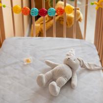 Capa Colchão Impermeavel Enxoval Mini Berço Bebe Antiacaro Anti Xixi Capa Protetora Resistente 100% Algodão Elastico 40x80cm