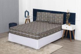 Capa Colchão King 40Cm + Fronha Protetor Zíper Malha Capa Colchão King 40Cm + Fronha Protetor Zíper Malha