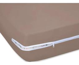 Capa Colchão Solteiro 20 Cm Sonhos Anjos 100% Algodão Canela