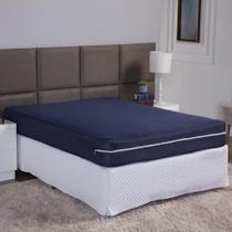 Capa Colchão Solteiro 25Cm Zíper Protetor Malha Lisa 1 Peça