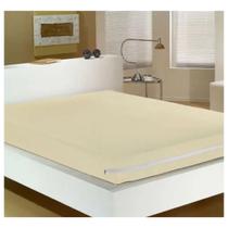 Capa Colchao Solteiro Cama Malha Liso Perola Buettner