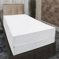 Capa Colchão Solteiro Hospitalar Pousada Ziper - Branco