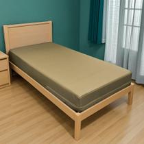 Capa Colchão Solteiro Impermeável Hospitalar Com Zíper - Bege 78x188x12cm