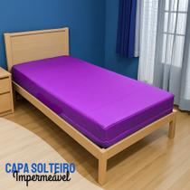 Capa Colchão Solteiro LILÁS Hospitalar Impermeável Com Zíper
