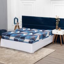 Capa Colchão Viuva Solteirão 28Cm Zíper Malha Estampada 1