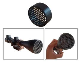 Capa Colmeia Quebra Sol Para Luneta 3-9x40 Anti Brilho Solar