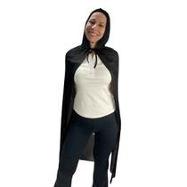 Capa Com Capuz Adulto 1,2m Fantasia Vampiro Drácula Halloween Dia Das Bruxas, Pica Pau