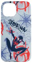 Capa com Estampa de Grafite do Homem-Aranha no Aranhaverso para iPhone 15