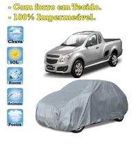 Capa com forro cobrir carro Chevrolet Montana 100% Impermeável Proteção Bezzter