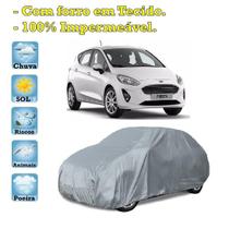 Capa com forro cobrir carro Ford Fiesta Hatch 100% Impermeável Proteção Bezzter