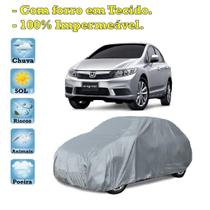 Capa com forro cobrir carro Honda Civic 100% Impermeável Proteção Bezzter