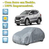 Capa com forro cobrir carro Hyundai Santa Fe 100% Impermeável Proteção Bezzter Capa com forro cobrir carro Hyundai Santa Fe 100% Impermeável Proteção Bezzter
