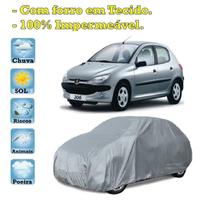 Capa com forro cobrir carro Peugeot 206 100% Impermeável Proteção Bezzter Capa com forro cobrir carro Peugeot 206 100% Impermeável Proteção Bezzter