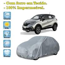 Capa com forro cobrir carro Renault Captur 100% Impermeável Proteção Bezzter Capa com forro cobrir carro Renault Captur 100% Impermeável Proteção Bezzter