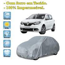 Capa com forro cobrir carro Renault Sandero 100% Impermeável Proteção Bezzter Capa com forro cobrir carro Renault Sandero 100% Impermeável Proteção Bezzter