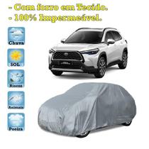 Capa com forro cobrir carro Toyota Corolla Cross 100% Impermeável Proteção Bezzter Capa com forro cobrir carro Toyota Corolla Cross 100% Impermeável Proteção Bezzter