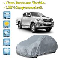 Capa com forro cobrir carro Toyota Hillux 100% Impermeável Proteção Bezzter Capa com forro cobrir carro Toyota Hillux 100% Impermeável Proteção Bezzter
